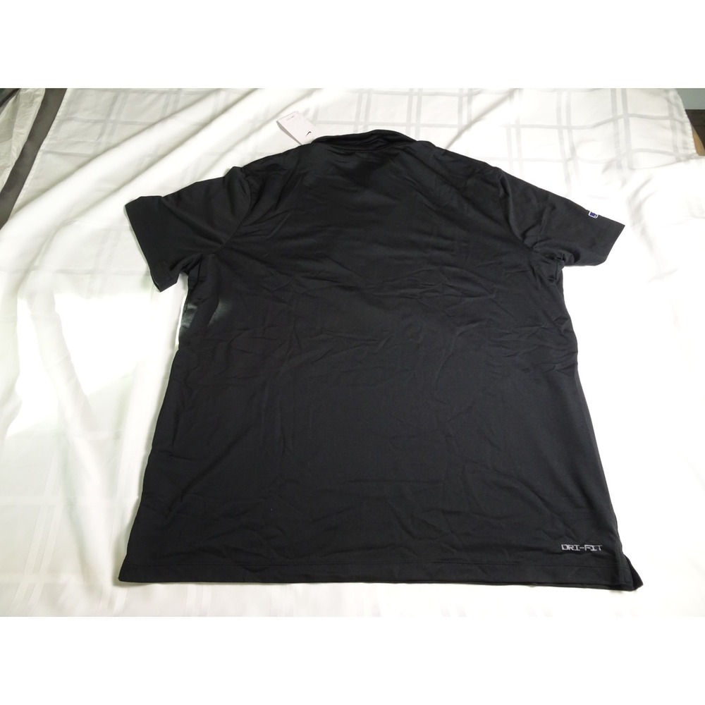 Dream Series USA Baseball Polo. Men's 2XL. Black, short sleeve - Picture 5 of 10